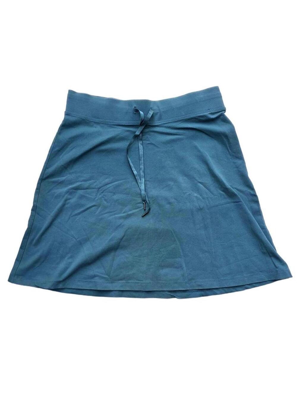 Alpine Women's Teal Golf Skort-High-Waisted Athletic Tennis Skirt Drawstring L
